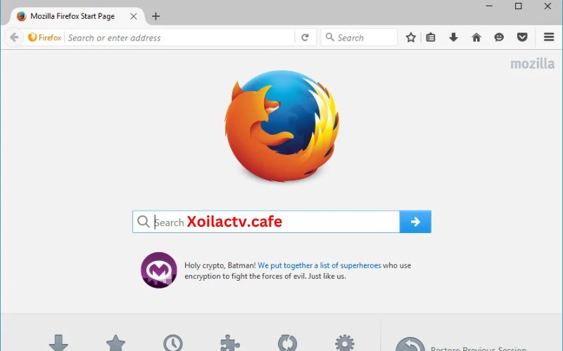 trình duyệt xem bóng đá Mozilla Firefox